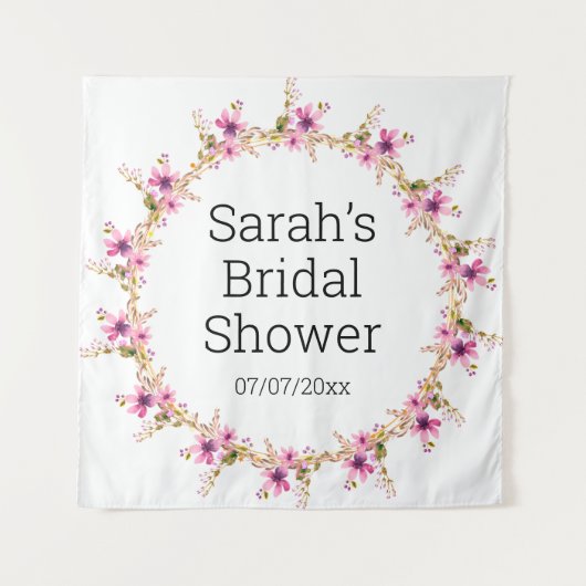 Wedding shower personalized tapestry タペストリー (正面)