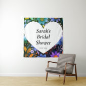 Wedding shower wall poster personalized タペストリー (インサイチュ)