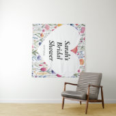 Wedding shower wall poster personalized タペストリー (インサイチュ(横))