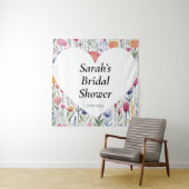 Wedding shower wall poster personalized タペストリー (インサイチュ)