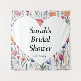 Wedding shower wall poster personalized タペストリー