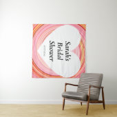 Wedding shower wall poster personalized タペストリー (インサイチュ(横))