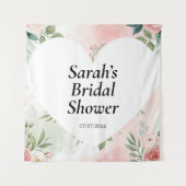 Wedding shower wall poster personalized タペストリー (正面)