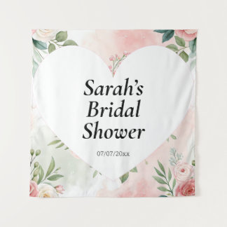 Wedding shower wall poster personalized タペストリー