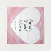 Wedding shower wall poster personalized タペストリー (正面(横))