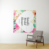 Wedding shower wall poster personalized タペストリー (インサイチュ(横))