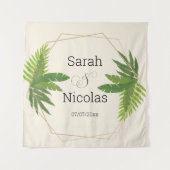 Wedding shower wall poster personalized タペストリー (正面)