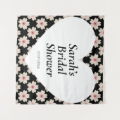 Wedding shower wall poster personalized タペストリー (正面(横))