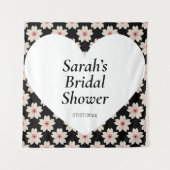 Wedding shower wall poster personalized タペストリー (正面)