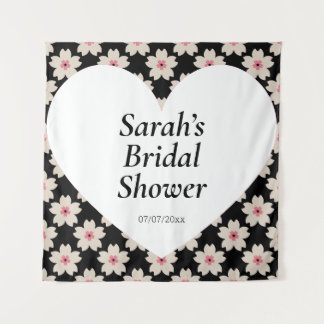 Wedding shower wall poster personalized タペストリー
