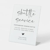 Wedding Shuttle Service 台座サイン (正面)