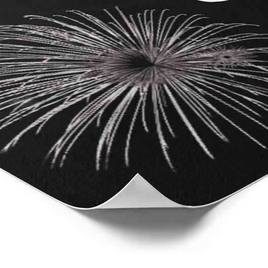 Wedding Sign Fireworks Let the Sparks Fly ポスター (角)