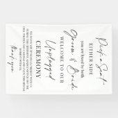 Wedding Sign – Pick a Seat, Not a Side | Unplugged 横断幕 (横)