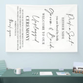 Wedding Sign – Pick a Seat, Not a Side | Unplugged 横断幕 (トレードショー)