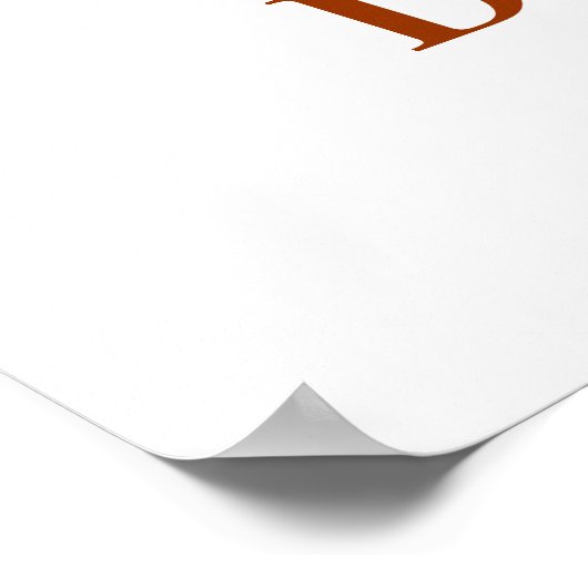 Wedding Signature Tree Poster – Natural Fall-XL ポスター (角)