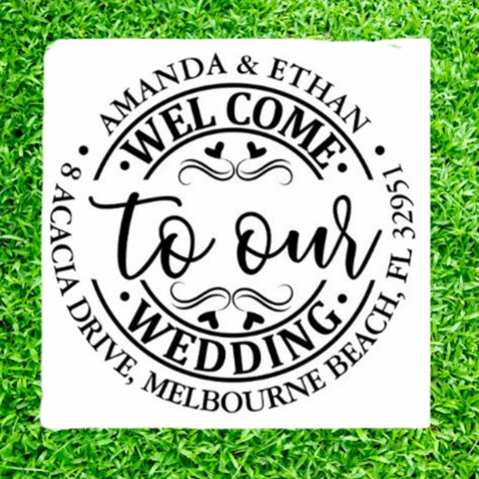 Wedding  Simple  セルフインキングスタンプ