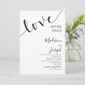 Wedding, Simple Typography, Christian, Invitation 招待状 (スタンド正面)