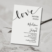 Wedding, Simple Typography, Christian, Invitation 招待状