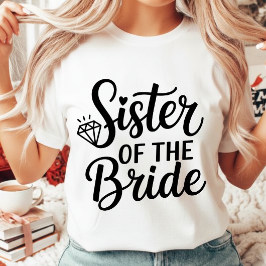 Wedding Sister of the Bride Squad Bachelorette トライブレンドＴシャツ