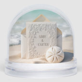 Wedding Stationery With Beach Sand Dollar (正面)