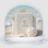 Wedding Stationery With Beach Sand Dollar (裏面)