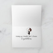 Wedding Stick Figures with Best Man Dog カード (内部)