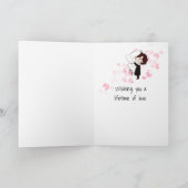 Wedding Stick Figures with Best Man Dog カード (内部)