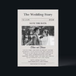 Wedding Story Newspaper Announcement Save the Date セーブザデート<br><div class="desc">Wedding Story Newspaper Announcement Save the Date</div>