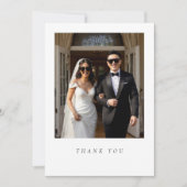 Wedding Sunglasses Photo Thank You Card サンキューカード (正面)