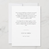 Wedding Sunglasses Photo Thank You Card サンキューカード (裏面)