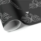 Wedding Swans With a Heart  ラッピングペーパー (ロールコーナー)