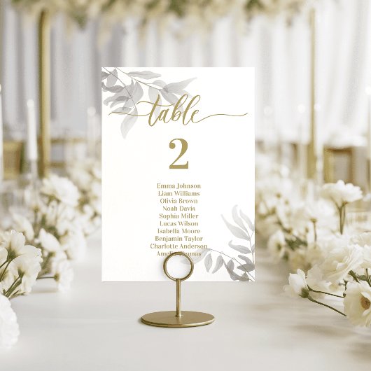 Wedding Table Cards Emerald Green テーブルナンバー
