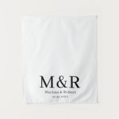 Wedding Table Runner Monogram Tapestry Banner タペストリー (正面)