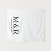 Wedding Table Runner Monogram Tapestry Banner タペストリー (正面(横))