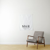 Wedding Table Runner Monogram Tapestry Banner タペストリー (インサイチュ)
