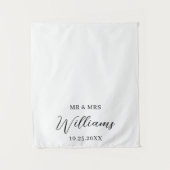 Wedding Table Runner Personalized Tapestry Banner タペストリー (正面)