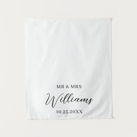 Wedding Table Runner Personalized Tapestry Banner タペストリー (正面)