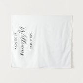 Wedding Table Runner Personalized Tapestry Banner タペストリー (正面(横))