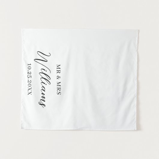Wedding Table Runner Personalized Tapestry Banner タペストリー (正面(横))