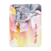 Wedding table under warm sunlight マグネット (縦)