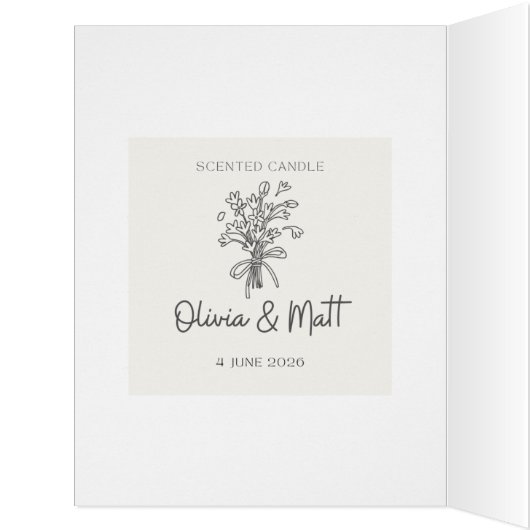 Wedding Tabletop Signs TrendUp Elegant Personali (内側(左))
