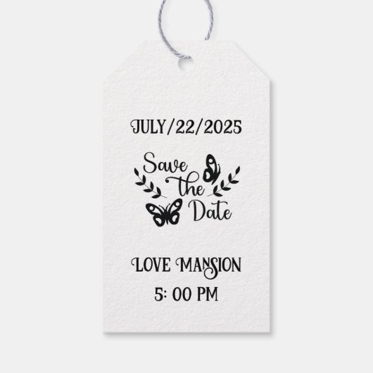 Wedding Tag  announcement  ギフトタグ (裏面)