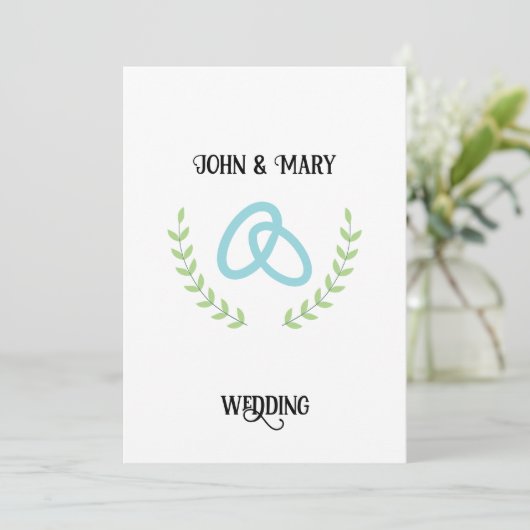 Wedding Tag  announcement  招待状 (スタンド正面)
