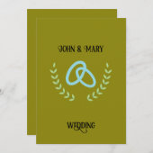 Wedding Tag  announcement  招待状 (正面/裏面)