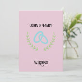 Wedding Tag  announcement  招待状 (スタンド正面)