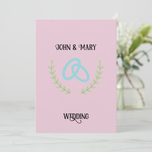 Wedding Tag announcement 招待状 (スタンド正面)