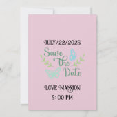 Wedding Tag  announcement  招待状 (裏面)