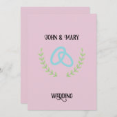 Wedding Tag  announcement  招待状 (正面/裏面)