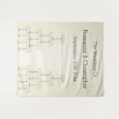 Wedding Tapestry Champagne Glasses タペストリー (正面(横))