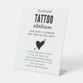 Wedding Temporary Tattoo Station Bar Instruction  台座サイン (正面)